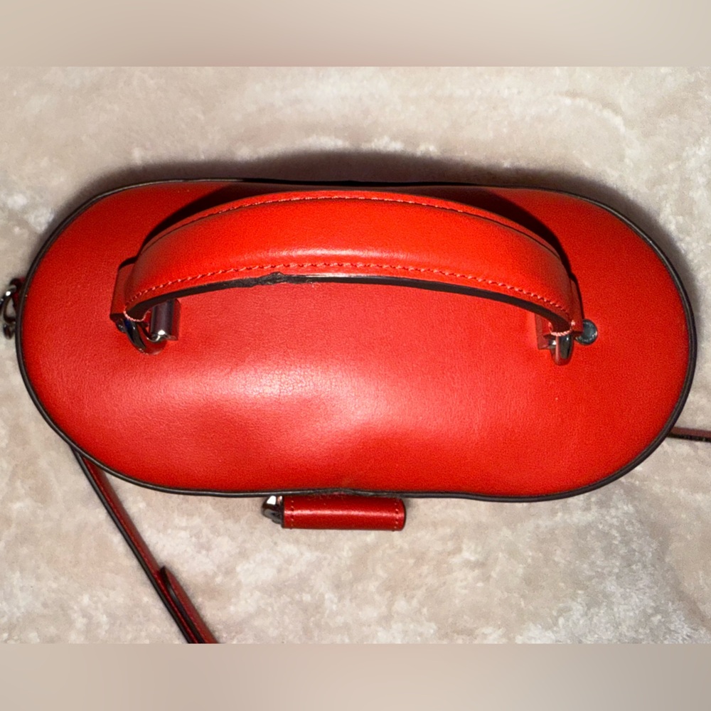 Valentines Coach Georgie Gem Cherry 🍒 Red Bright Poppy Crossbody Bag Purse 5503 - Picture 7 of 16